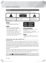 Preview for 2 page of Samsung HT-FS6200/XU User Manual