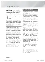 Preview for 4 page of Samsung HT-FS6200/XU User Manual