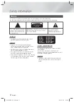 Preview for 2 page of Samsung HT-H5556RK User Manual