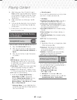 Preview for 42 page of Samsung HT-J7500W User Manual