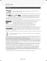 Preview for 64 page of Samsung HT-J7500W User Manual