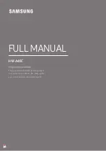 Preview for 1 page of Samsung HW-A45C Full Manual