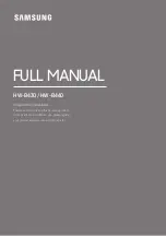 Samsung HW-B430 Full Manual preview