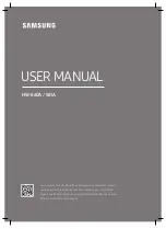 Preview for 1 page of Samsung HW-S60A User Manual