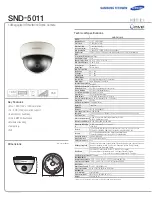 Samsung iPolis SND-5011 Specfications preview