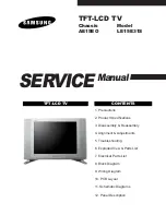 Preview for 1 page of Samsung LE15E31S Service Manual
