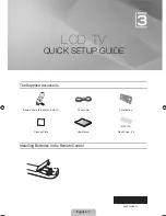 Preview for 2 page of Samsung LE19C350D1W Quick Setup Manual