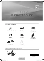 Preview for 2 page of Samsung LE19C430C4W Quick Setup Manual