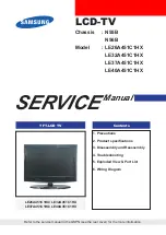 Preview for 1 page of Samsung LE26A451C1HX Service Manual