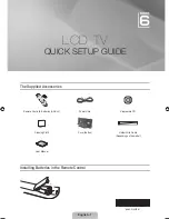 Preview for 2 page of Samsung LE32B650T2W Quick Setup Manual