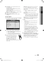 Preview for 15 page of Samsung LE32C530 User Manual