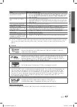 Preview for 47 page of Samsung LE32C630 K1WXXC User Manual