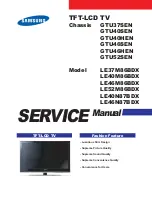 Preview for 1 page of Samsung LE40N87BDX Service Manual