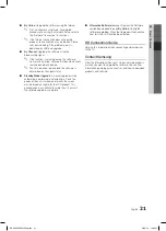 Preview for 21 page of Samsung LE60C650L1K User Manual