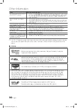 Preview for 50 page of Samsung LE60C650L1K User Manual