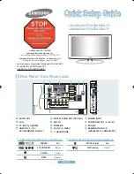 Samsung LN32A650AF Quick Setup Manual preview