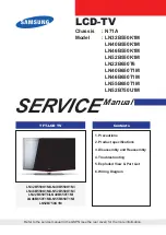 Preview for 1 page of Samsung LN32B550K1M Service Manual