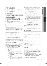 Preview for 13 page of Samsung LN32C550J1F User Manual