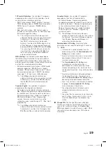 Preview for 19 page of Samsung LN32C550J1F User Manual