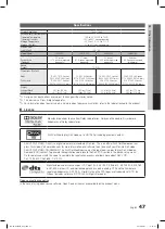 Preview for 47 page of Samsung LN32C550J1F User Manual