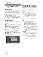 Preview for 40 page of Samsung LN40C610N1F User Manual