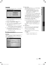 Preview for 45 page of Samsung LN46C750R2F User Manual