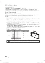 Preview for 54 page of Samsung LN46C750R2F User Manual