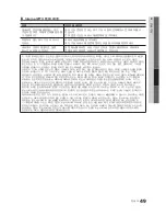 Preview for 49 page of Samsung LN55C650L1F User Manual