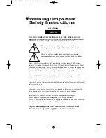 Preview for 2 page of Samsung LTM 225W Owner'S Instructions Manual