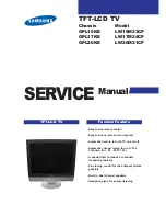 Preview for 1 page of Samsung LW15M23CP Service Manual