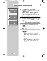 Preview for 20 page of Samsung LW32A23W Owner'S Instructions Manual