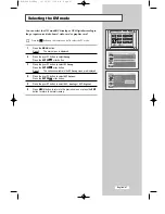 Preview for 47 page of Samsung LW32A23W Owner'S Instructions Manual