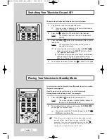 Preview for 14 page of Samsung LW46G15W Owner'S Instructions Manual