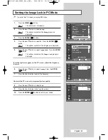 Preview for 49 page of Samsung LW46G15W Owner'S Instructions Manual