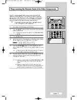 Preview for 67 page of Samsung LW46G15W Owner'S Instructions Manual