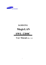 Samsung MagicLAN SWL-2200C User Manual preview