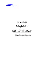 Samsung MagicLAN SWL-2300N User Manual preview