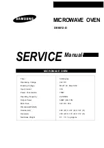 Samsung MAGNETRON DE6612-D Service Manual preview