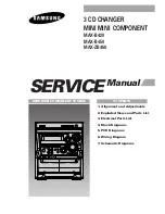 Preview for 1 page of Samsung MAX-B420 Service Manual