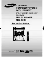 Preview for 1 page of Samsung MAX-DX55 Instruction Manual