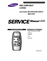 Samsung MAX-DX75 Service Manual preview