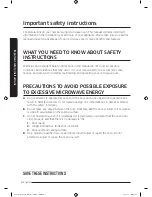 Preview for 4 page of Samsung MC17J8100CS User Manual