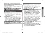 Preview for 3 page of Samsung ME83AR SERIES Owner'S Instructions & Cooking Manual