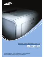 Preview for 1 page of Samsung ML-2251NP - Network Business Laser Printer (Spanish) Manual Del Usuario