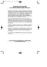 Preview for 49 page of Samsung MR5491G Owner'S Manual