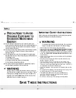 Preview for 2 page of Samsung MW945BB Owner'S Manual