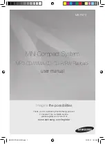 Preview for 1 page of Samsung MX-F870 User Manual