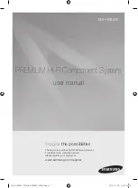 Samsung MX-HS8000 User Manual preview