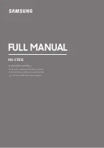 Samsung MX-ST5CB Full Manual preview