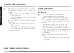 Preview for 18 page of Samsung NE63CB831512AA User Manual